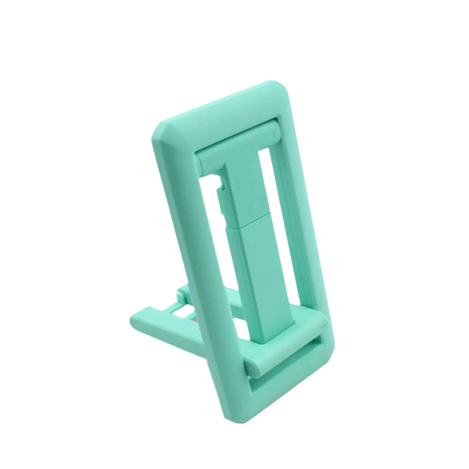 Mobile phone holder with adjustable height, foldable design Mobile phone holder with adjustable height, foldable design